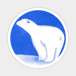 Polar bear illustration Magnet